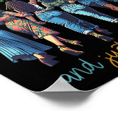 Poster Liberté Démocratie Tolérance Et Justice Pour Tous (Coin)