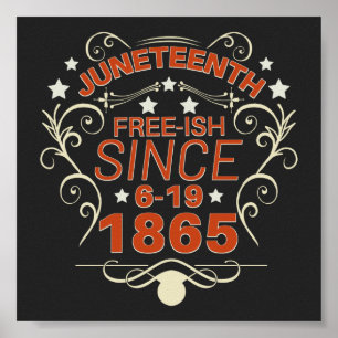 Poster Liberté depuis 1865 Junetdix Freedom