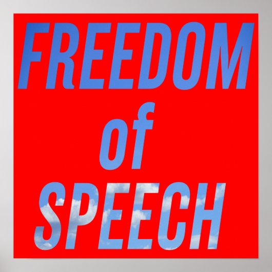 Poster Liberté d'expression (Devant)