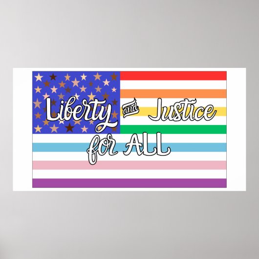 Poster Liberté et justice pour TOUS (Devant)