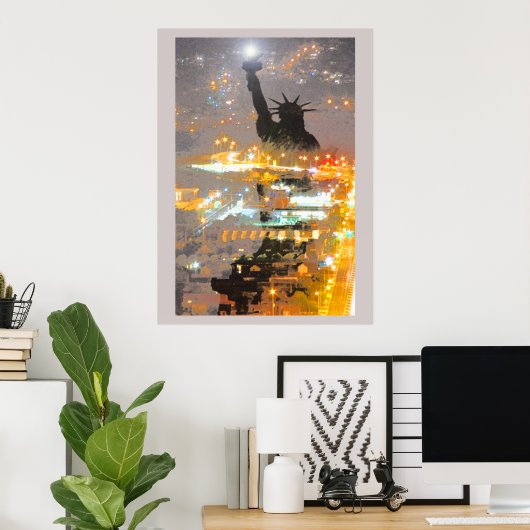 Poster Liberté nocturne (Bureau à domicile)