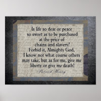 Liberté ou Mort - Citation de la Révolution améric