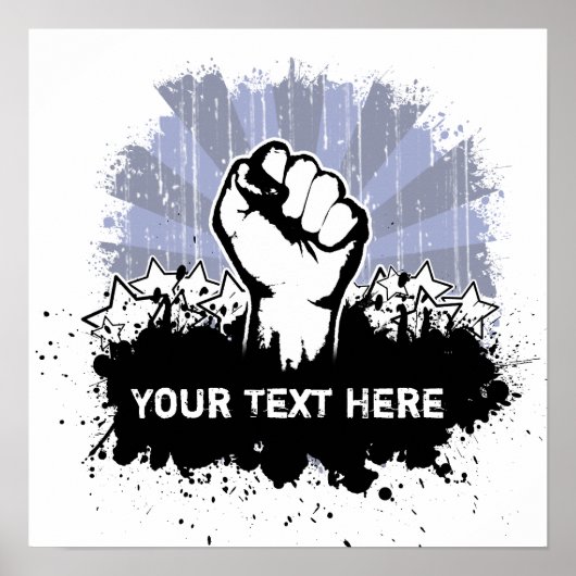 Poster Liberté - Personnalisé (Devant)