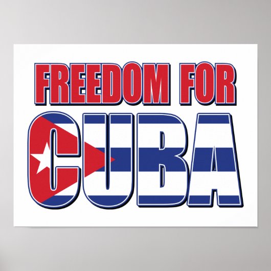 Poster Liberté pour Cuba (Devant)