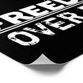 Poster Liberté pour la déclaration de peur (Coin)