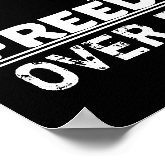 Poster Liberté pour la déclaration de peur (Coin)