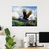 Poster "Liberté" Toile UV (Bureau à domicile)