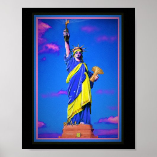Poster Liberté ukrainienne (Devant)