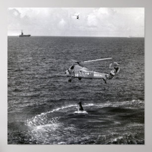 Poster Liberty Bell 7 Splashdown & Recovery