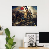 Poster Liberty Leading the People par Eugene Delacroix (Bureau à domicile)