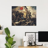 Poster Liberty Leading the People par Eugene Delacroix (Bureau à domicile)