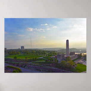 Poster Liberty Memorial, Kansas City, Missouri, Soir