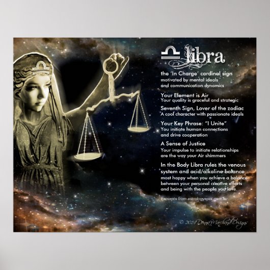 Poster Libra Characteristics (Devant)