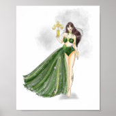 Poster Libra Constellation Artwork, Cosmic Zodiac, (Devant)