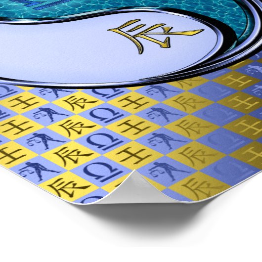 Poster Libra & Dragon d'eau (Coin)