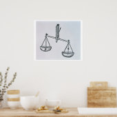 Poster Libra (les Scales) une illustration de "Poeti" (Cuisine)