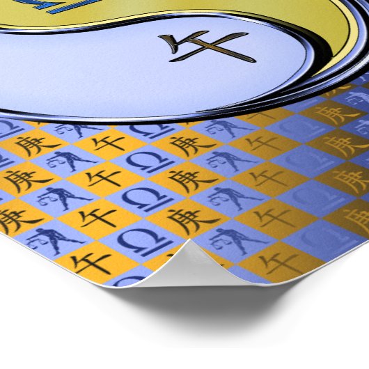 Poster Libra & Metal Horse (Coin)