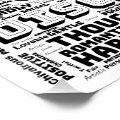 Poster Libra Zodiac Word Cloud Inspiration brillante (Coin)