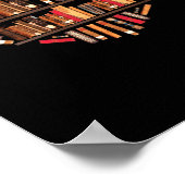 Poster Libraire de Bookworm Book Lover (Coin)
