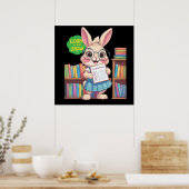Poster 🐰📚 Librarian-in-Training Star – Rabbit Edition (Cuisine)