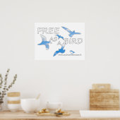 Poster Libre comme un oiseau (Cuisine)
