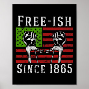 Poster Libre depuis 1865 Jour 1865 Black Pride Gratuit