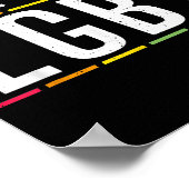 Poster Libre d'être LGBT Bisexual Lesbian Gay pride (Coin)