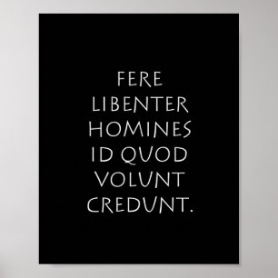 Poster Libre homines id quod crédit volontaire