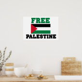 Poster Libre la Palestine (Cuisine)
