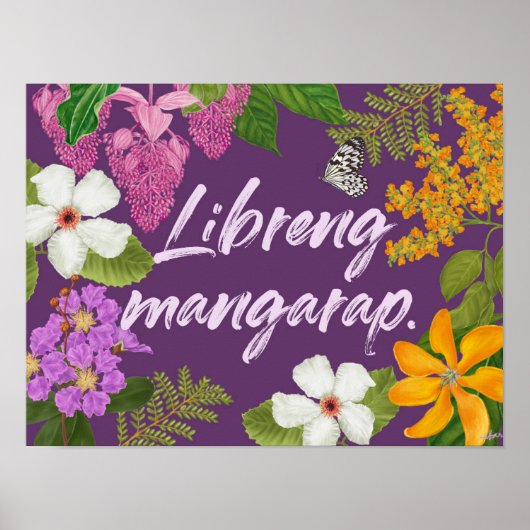 Poster "Libreng mangarap" Motivationnel philippin (Devant)