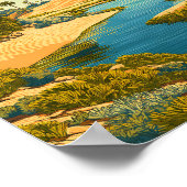 Poster Libya Illustration Travel Art Vintage (Coin)