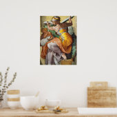 Poster Libyan Sibyl, Chapelle Sixtine par Michel-Ange (Cuisine)