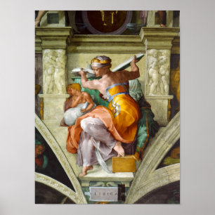 Poster Libyen Sibyl par Michelangelo