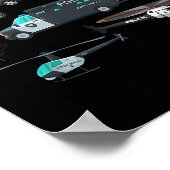 Poster Lice Vehicles Cop Helicopter Toddlers Kids Women M (Coin)