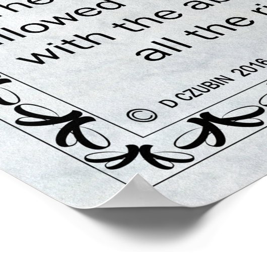 Poster Licence Accordéon (Coin)