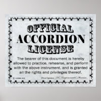 Licence Accordéon