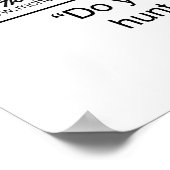 Poster Licence de chasse 1040 (Coin)