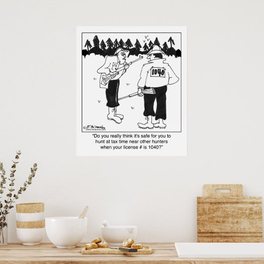 Poster Licence de chasse 1040 (Cuisine)