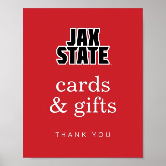 Poster Licence de l'Université d'État de Jacksonville (Devant)