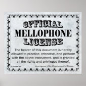 Poster Licence de microphone (Devant)