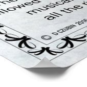 Poster Licence de musicien (Coin)