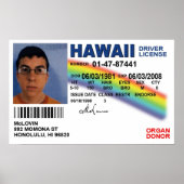 Poster Licence d'identification de faux défaut Superbad (Devant)