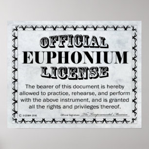 Poster Licence euphonique