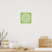 Poster Lichen Mandala (Cuisine)