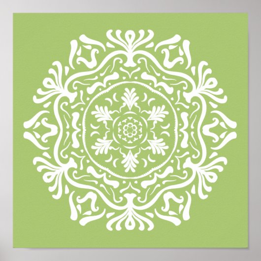Poster Lichen Mandala (Devant)