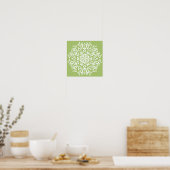 Poster Lichen Mandala (Cuisine)