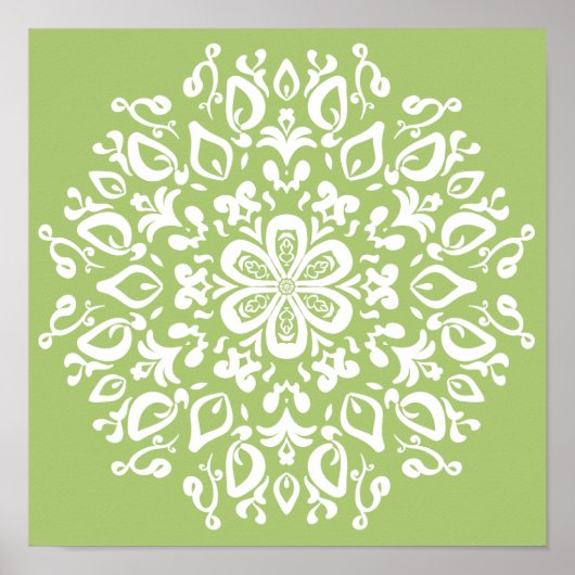 Poster Lichen Mandala (Devant)