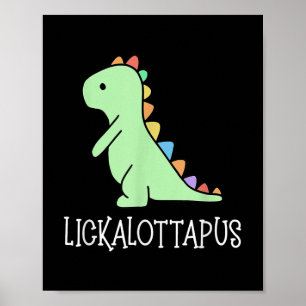 Poster Lickalottapus Funny Lesbian Lgbtq Pride, Funny Hum