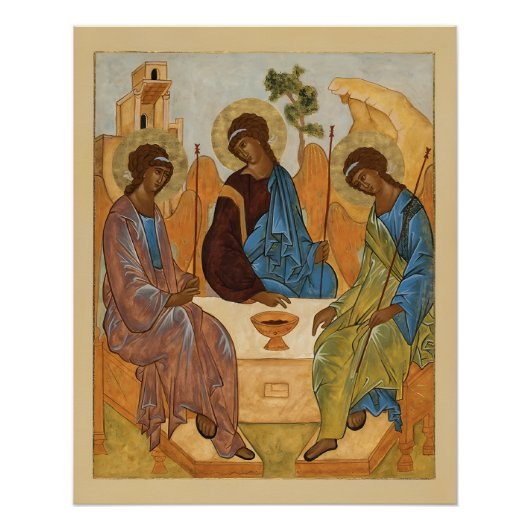 Poster L'icône de la Sainte Trinité (Devant)