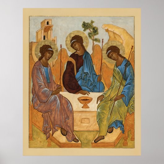 Poster L'icône de la Sainte Trinité (Devant)